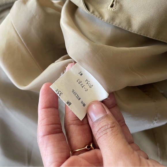 Vintage Sanyo Camel Trench Coat Old Money Quiet Luxury Longline Minimalist - Picture 9 of 10